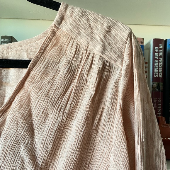 Free People | Light Pink Check On It Wrap Top - Picture 8 of 12